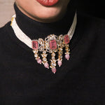 Load image into Gallery viewer, Ruby Pearl Necklace