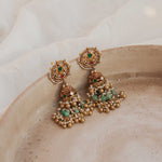Load image into Gallery viewer, Durva Jhumkas