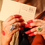 Load image into Gallery viewer, Devi Ring & Nrityapriya ring