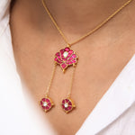 Load image into Gallery viewer, Paan Kamal Necklace
