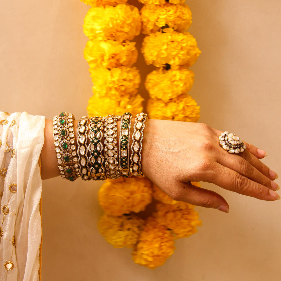 Tabassum Bangle Set and Ring