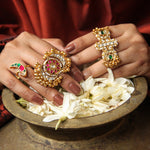 Load image into Gallery viewer, Mandala Ring, Domukhi Ravi Ring &amp; Tota Ring
