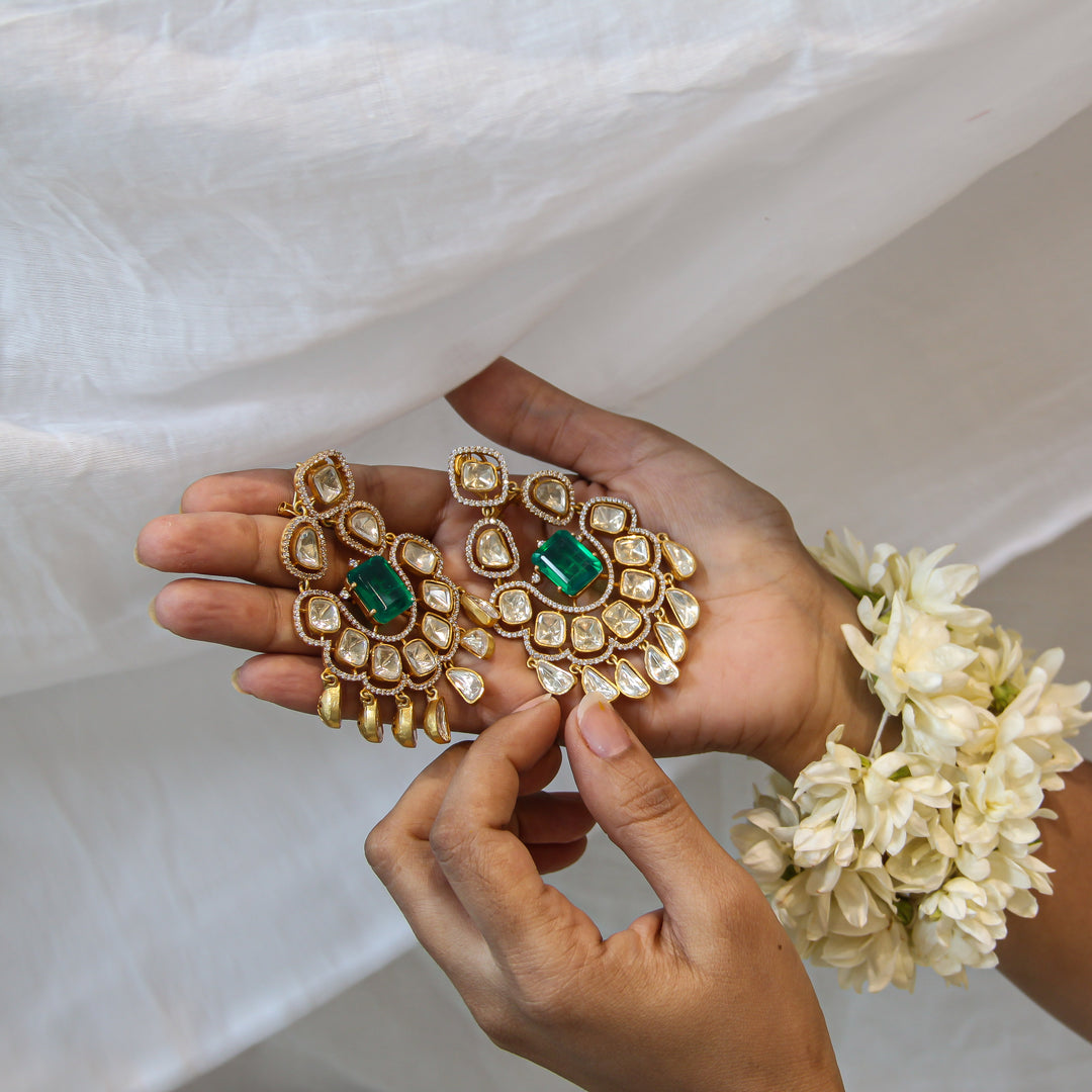 Jade earrings