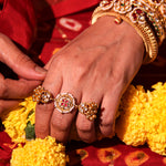 Load image into Gallery viewer, Arunima Ring and Green Phooli Ring
