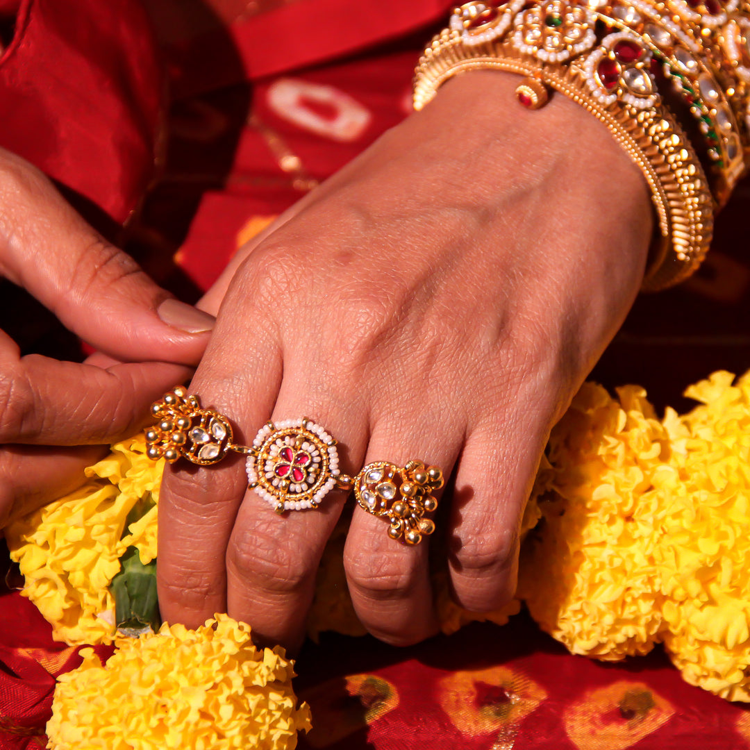 Arunima Ring and Green Phooli Ring