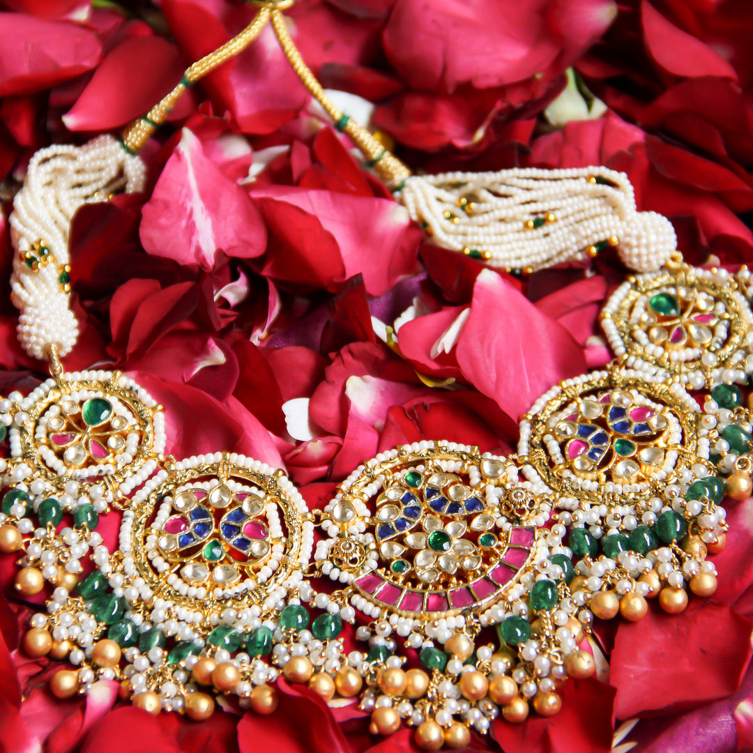 Kantha Necklace Set