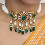 Load image into Gallery viewer, Rohati Necklace Set and Maangtika
