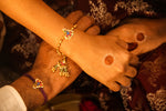 Load image into Gallery viewer, Mayur Barkha Rakhi Lumba Set
