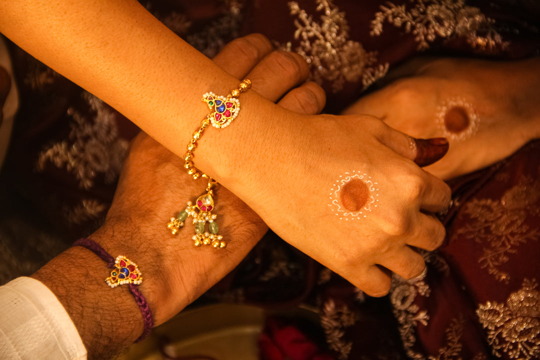 Mayur Barkha Rakhi Lumba Set