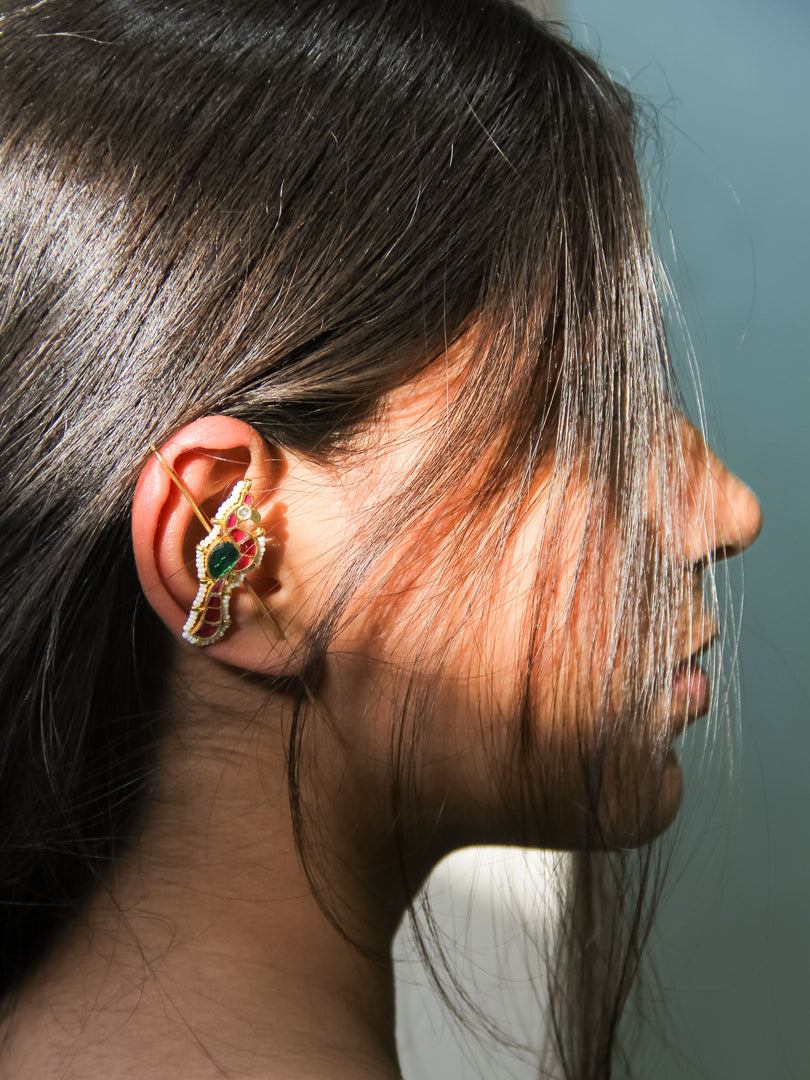 Adhira Chidiya Ear Pin