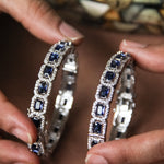 Load image into Gallery viewer, Blue Rose Bangles
