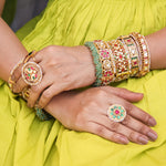 Load image into Gallery viewer, Sahira Bangles Set &amp; Ring
