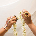 Load image into Gallery viewer, Anviksha Ring and Hathphool
