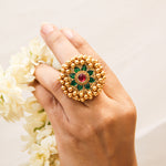 Load image into Gallery viewer, Anviksha Hathphool and Ring
