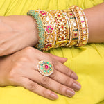 Load image into Gallery viewer, Sahira Bangles Set &amp; Ring
