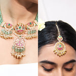Load image into Gallery viewer, Carlene Necklace &amp; Maangtika
